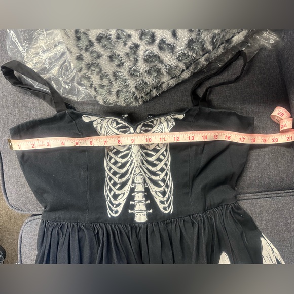 Oblong box skeleton dress Halloween large unique vintage - Picture 9 of 9